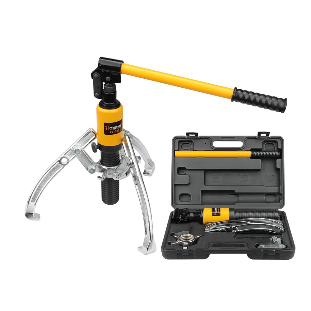 Hoteche 5TON hydraulischer Abzieher - Abzieher Set für professionelle Anwendungen in Schwarz (50-200mm Spannbreite)