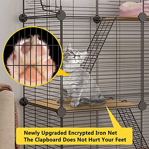 Grand parc pour chat intérieur cage modulable 1 2 3 niveaux - 2