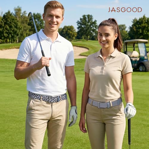 JASGOOD Mens Stretch Braided Belt