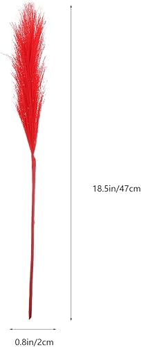 Miniatura 6 de DECHOUS Plantas artificiales, 7 piezas de cola de conejo, flores secas, cola de conejo natural, decoración del hogar, ramo de hierba artificial de