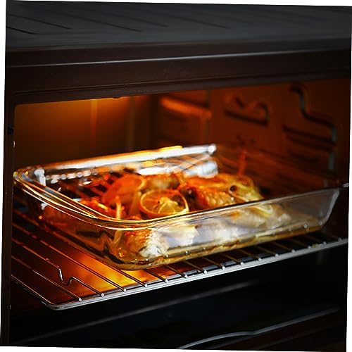 Plat de cuisson en verre au four et micro-ondes avec double poignée