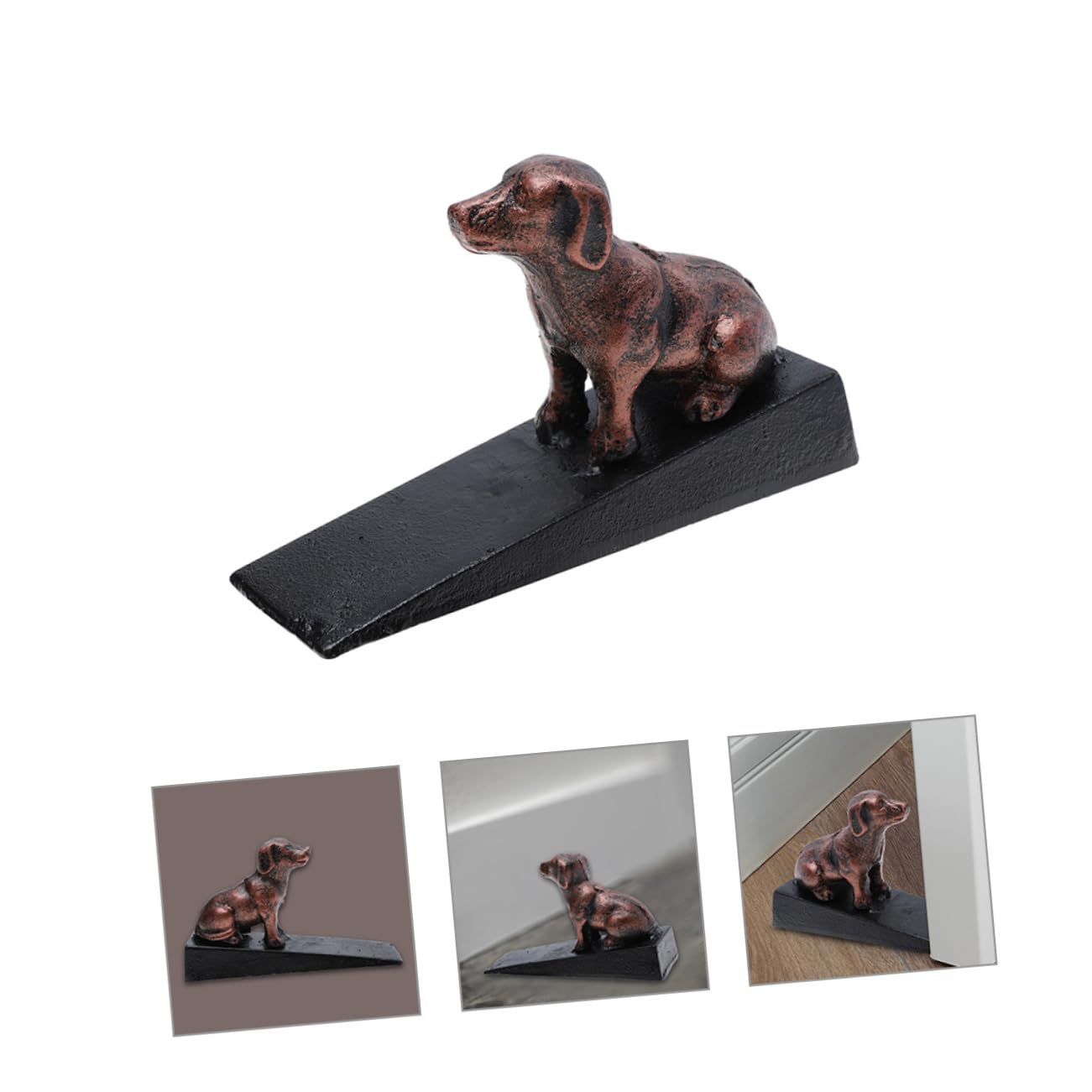 Gusseiserner Hund Türstopper für Boden, Dekoration