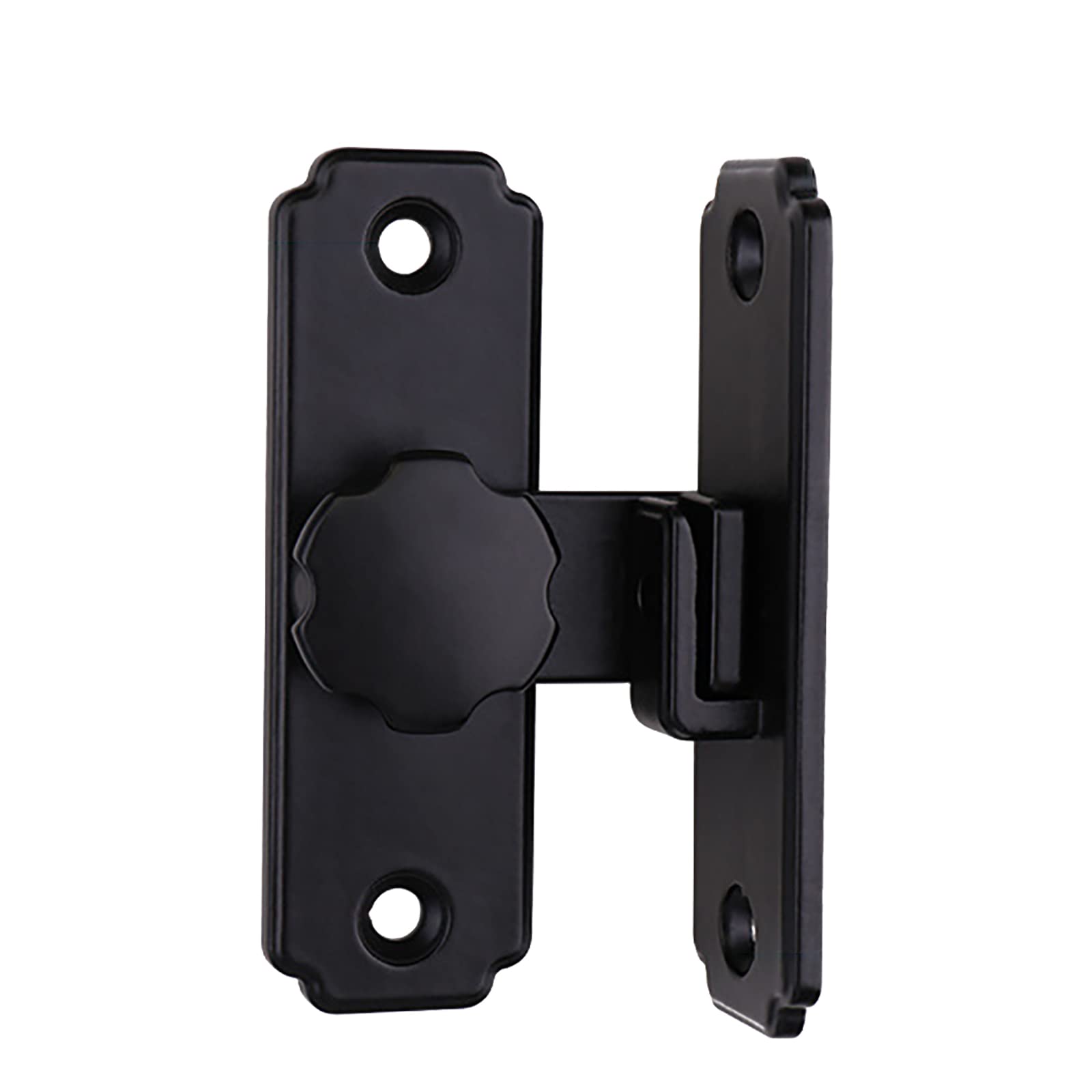 Cgjdfjhe Black Door Lock， Slide Bolt Door Latch Antique Stainless Steel Small Metal Sliding Latches For Windows Cabinet Doors Locks With Hardware 2Pack(Black)