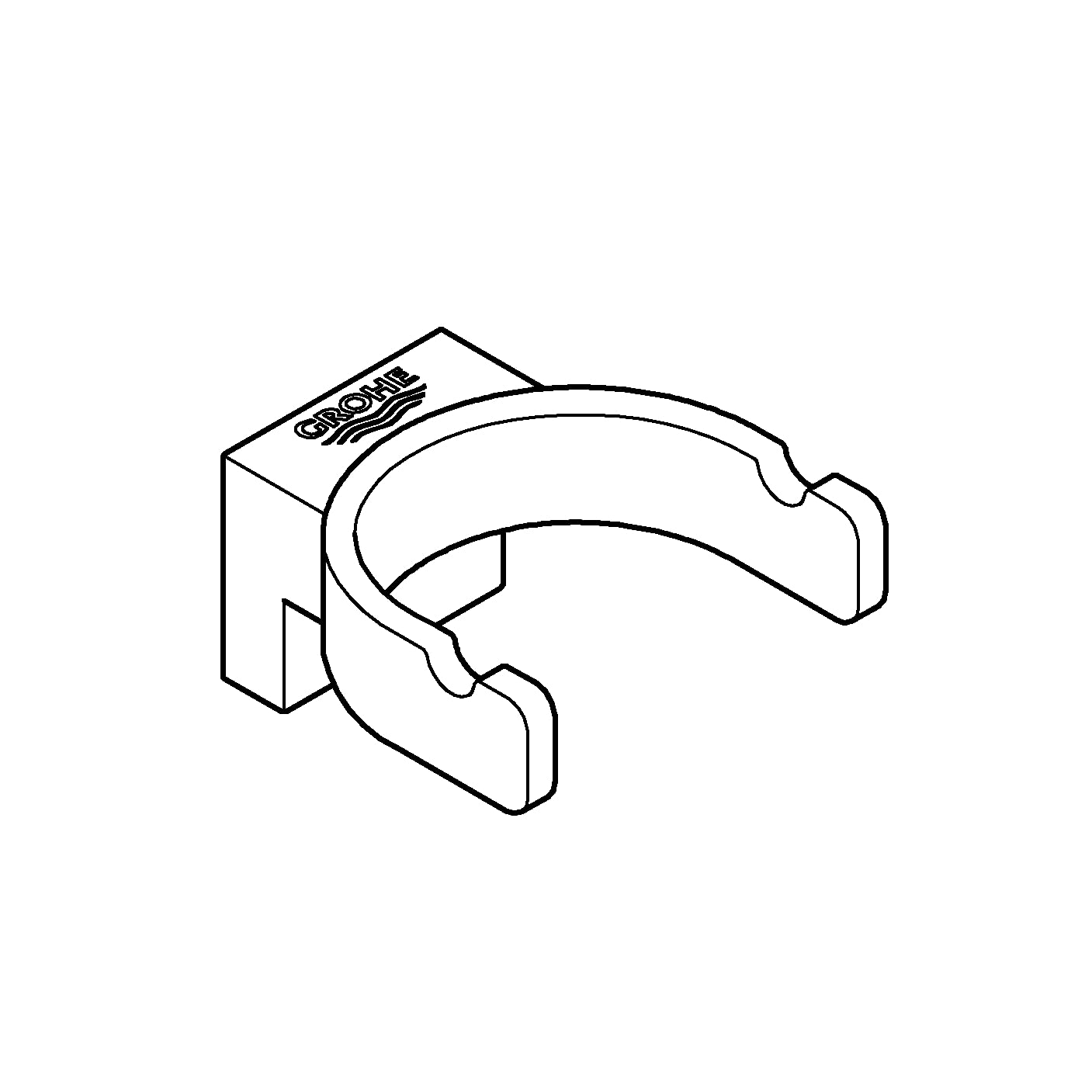 GROHE Selection Gancio Doppio, Metallo