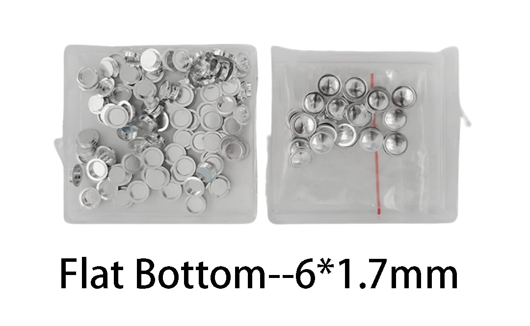 Crisoles de análisis térmico diferencial de 100 Uds., platos de muestra de cerámica de aluminio y alúmina for pruebas DSC y TGA(Flat Bottom-6 * 1.7mm)