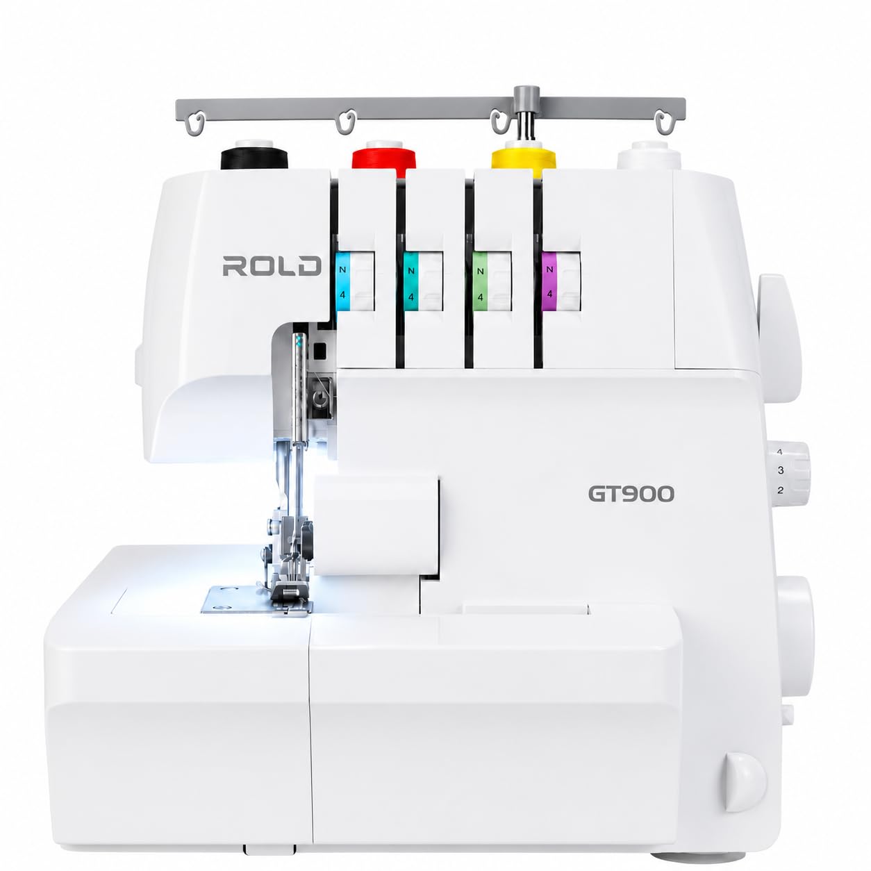 ROLD GT900 Overlock Nähmaschine mit Abfallbehälter | Bequemes Einfädeln und leistungsstarker Motor | Differentialtransport