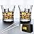 yutrenn Whiskey Glasses Cups Sets of 2 Cocktail Glasses with Luxury Box, 8.5 oz Old Fashion Glass Cup Set for Scotch Rum Cognac Vodka Liquor, Drinking Gift for Men (2 Glasses Cup & 2 Metal Pick)