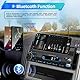 NHOPEEW 1 Din Autoradio mit Bluetooth - MP3 Player Unterstützung Telefonhalterung - Dual USB Ports/TF Card/FM Radio/AUX Input/Lenkradsteuerung/Button Lights + Wireless Mic