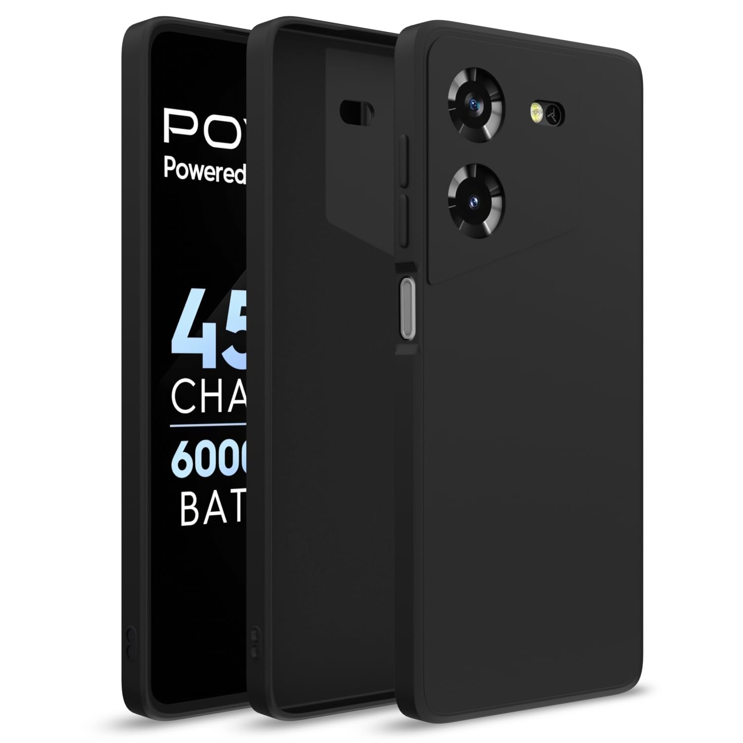 Funkyfits Sleek Black Cloth Silicone Back Cover Case for Tecno Pova 5 Pro 5G Stylish, Shockproof, and Ultra-Slim with Comfortable Grip (B0DBZ82W5D) Amazon Price History, Amazon Price Tracker