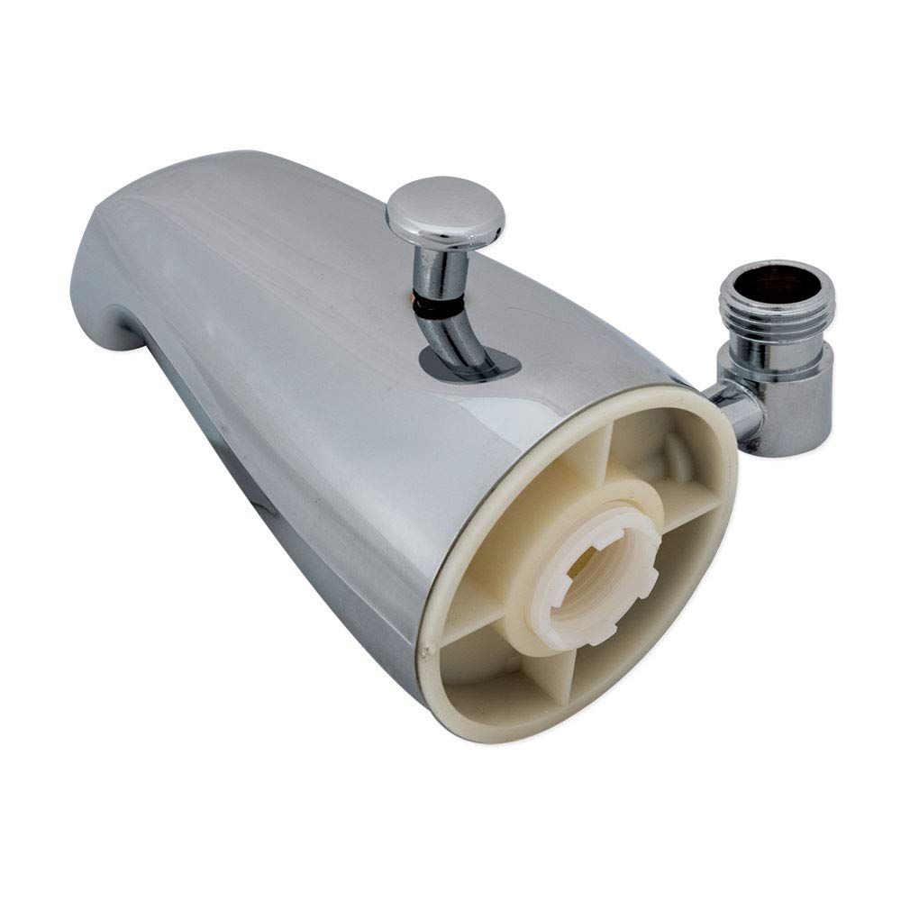 EZ-FLO 5-1/4 Inch Zinc Bath Tub Diverter Spout with Side Outlet