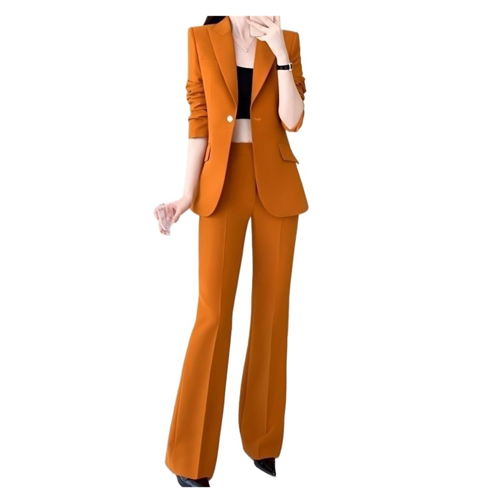 Traje Profesional de otoño for Mujer, Chaqueta y Pantalones, Dos Piezas, Elegante, Informal, Abrigo, Conjunto a Juego para Negocios, Trabajo, Oficina, Formal