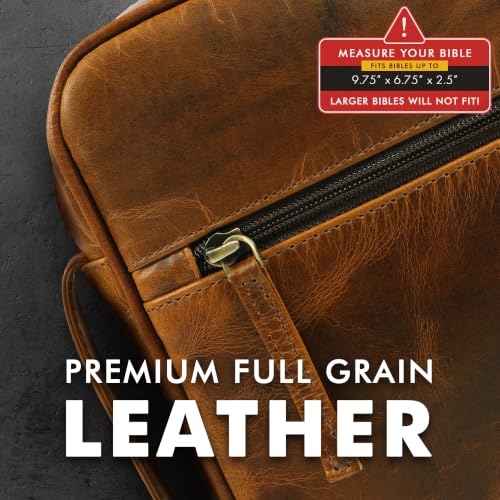 ELIZO Full Grain Leather Bible Cover