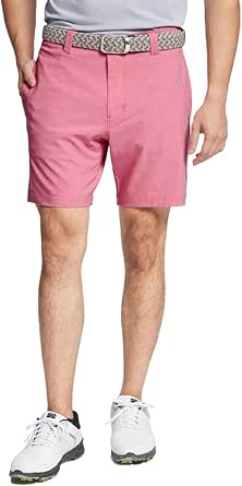 M MAELREG Golf Shorts Men 7.5'' Inseam Lightweight Quick Dry Stretch Flat Front Casual Heather Hybrid Flex Mens Shorts
