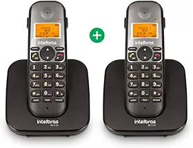 Telefone Sem Fio Digital com Ramal Adicional TS 5122 Preto Intelbras