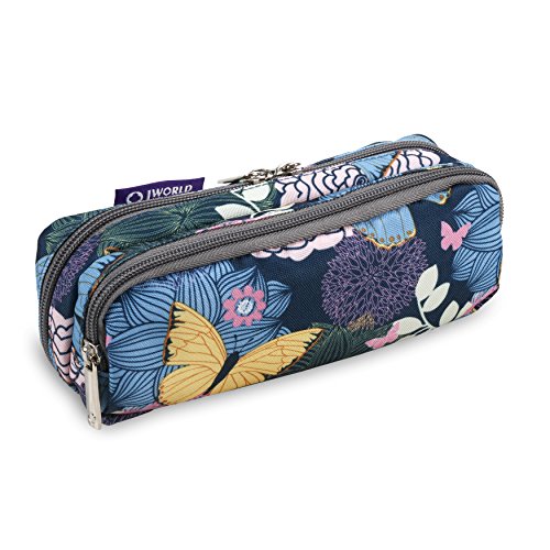 Image of J World Jojo Cute Pencil Case for Kids & Adults. Soft Fabric Zip Pen Bag