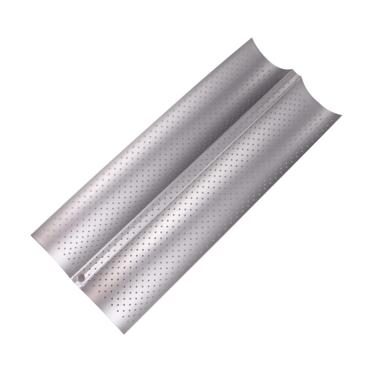 ABOOFAN Non Stick Baking for Baguettes Slot Wavy Bread Rack Easy to Clean Bakeware for Home Kitchen and Restaurants Silver