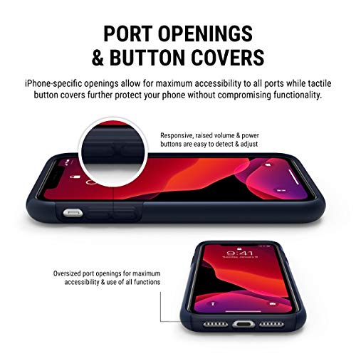 Incipio Dualpro Dual Layer Case For Apple Iphone 11 With Flexible Shock-Absorbing Drop-Protection - Iridescent Midnight Blue #TOP3