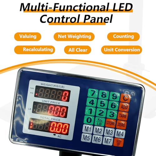 Báscula digital plegable de plataforma 660 lb miniatura 4