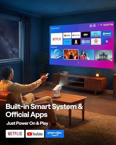 Portable Smart Projector 4K Support