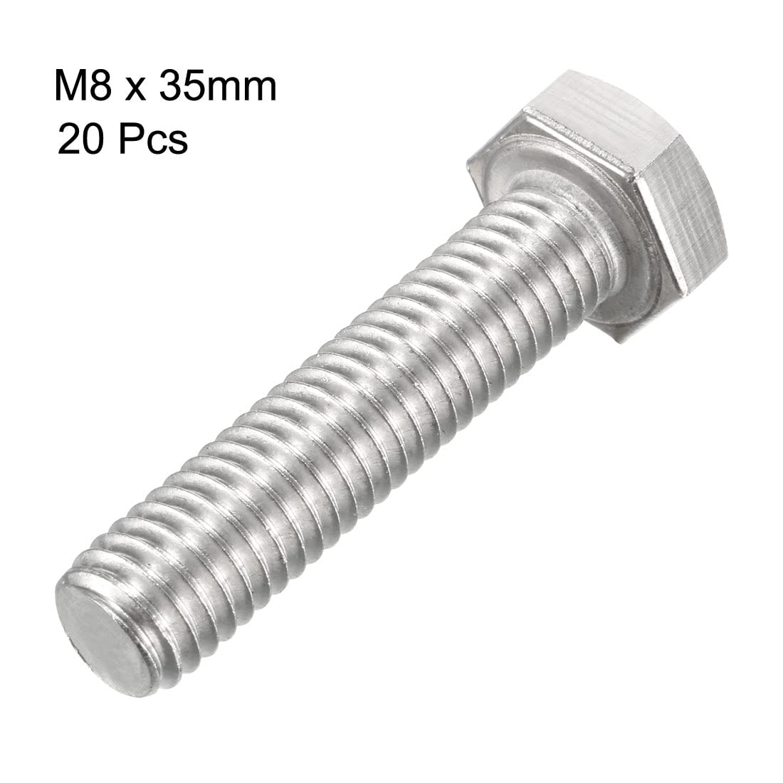 20 sztuk M8 Gwint 35mm 304 Śruby ze stali nierdzewnej Śruby DUO ER