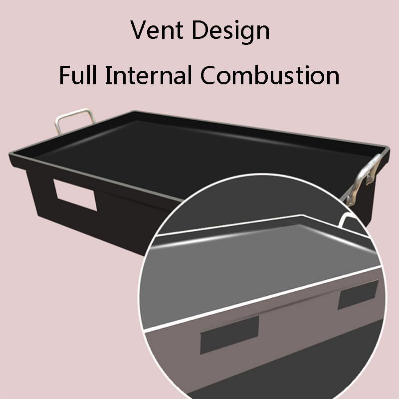 SanGin Teppanyaki Plate, Barbecue Iron Plate, Commercial Teppanyaki Equipment, Even Heating, Equal Height on All Sides, No Oil Leakage,50CM