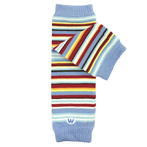 Bowbear Baby Stripes and Chevron Leg Warmers, Cool Breeze