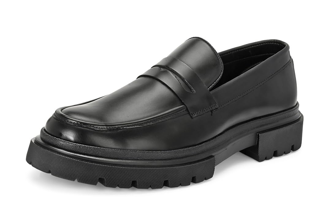 Premium Vegan Leather Upper Loafers for Men | Chunky Sole Formal Loafers-image-42