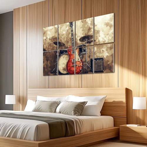 Paneles acústicos decorativos VVLUXIDECO de 8 piezas, 48"x32", panel autoadhesivo de fibra de poliéster para control de sonido en estudios y oficinas miniatura 5