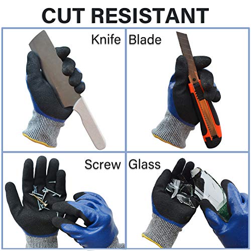Glosav CM Durable Gardening Gloves For Men, Heavy Duty Nitrile Garden Gloves thumb #2