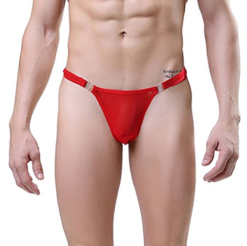 Mens Mesh Thongs Lingerie Breathable Briefs Sexy Underwear See Through Hot Underpants Gift