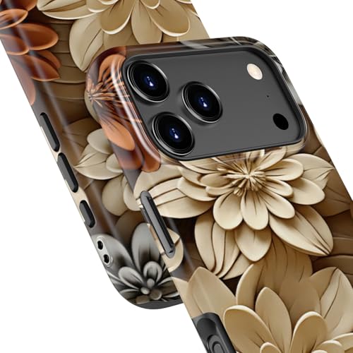 DorisMax for iPhone 17 Pro Max Case - Wireless Charging - Cute Floral - image 5