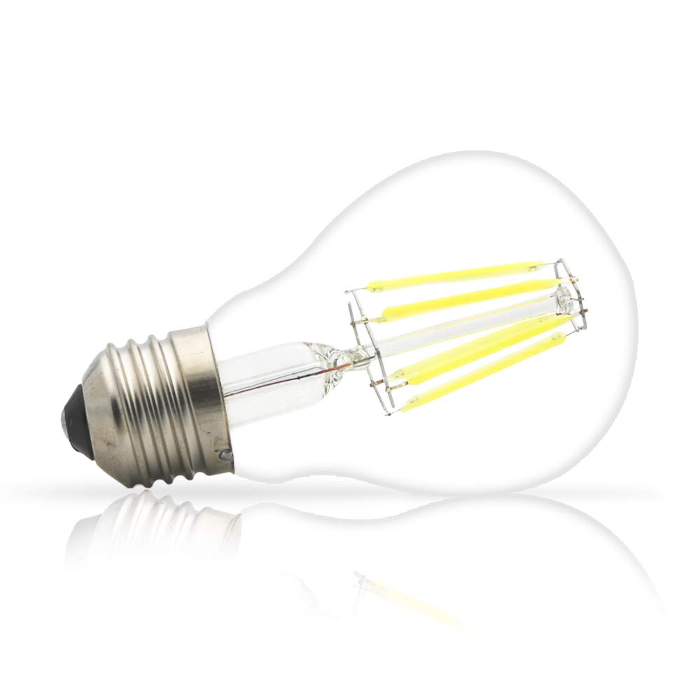 Mengjay 20x LED Lampe E27 Kaltweiß 6W, ersetzt 50W Glühlampe, 500lm, Filament Birne, 360°, 10er Pack