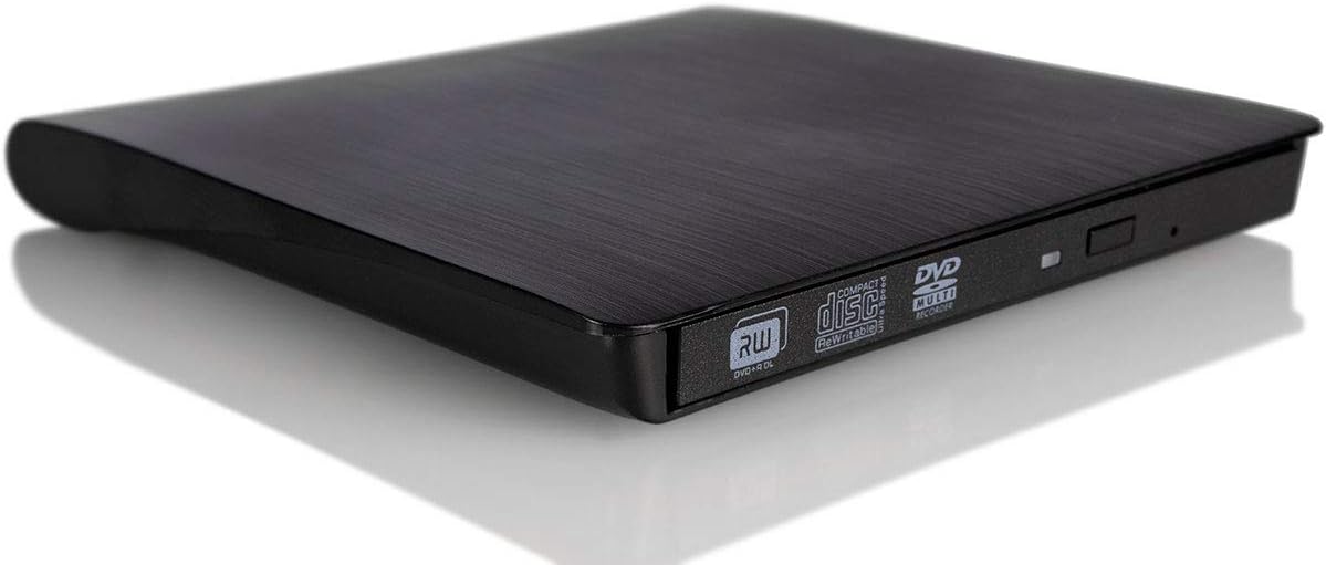 External CD Drive, USB 3.0 External DVD CD Drive, Burner High Speed Data Transfer USB dvd Player for Laptop Support Desktop Macbook Pro /Mac OS/ Windows/ Vista/7/8/10