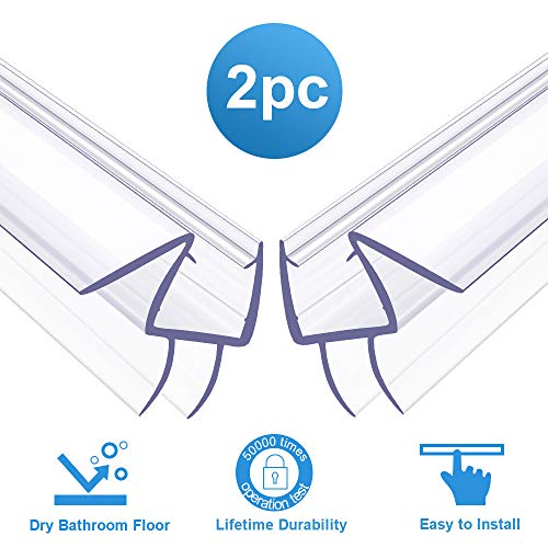 Shower Door Bottom Seal - Frameless Shower door sweep 3/8 inch glass
