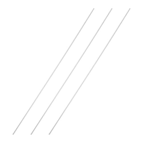 Miniatura 330 de uxcell Varilla redonda sólida de acero inoxidable 304 de 0.197 in x 5.906 in para manualidades de bricolaje - 10 piezas