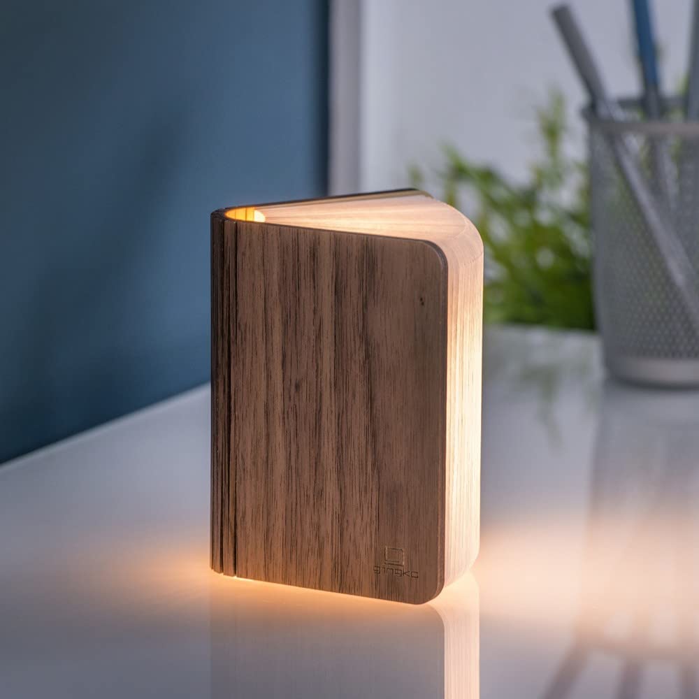 Gingko Smart Booklight - Mini naturalny orzech, jeden rozmiar