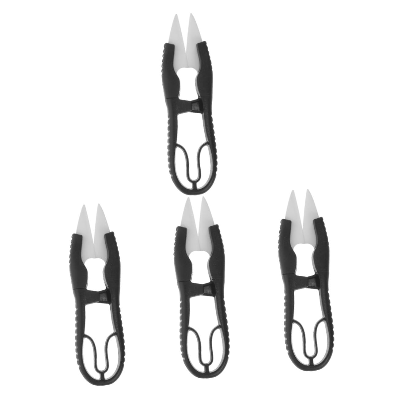 Uonlytech 4 Pezzi Forbici a taglio a filo stoffa cesoie cucire forbici in tessuto filato impugnatura pinze da cucito Strumenti da ricamo strumento di rimozione del punto cucito ceramica