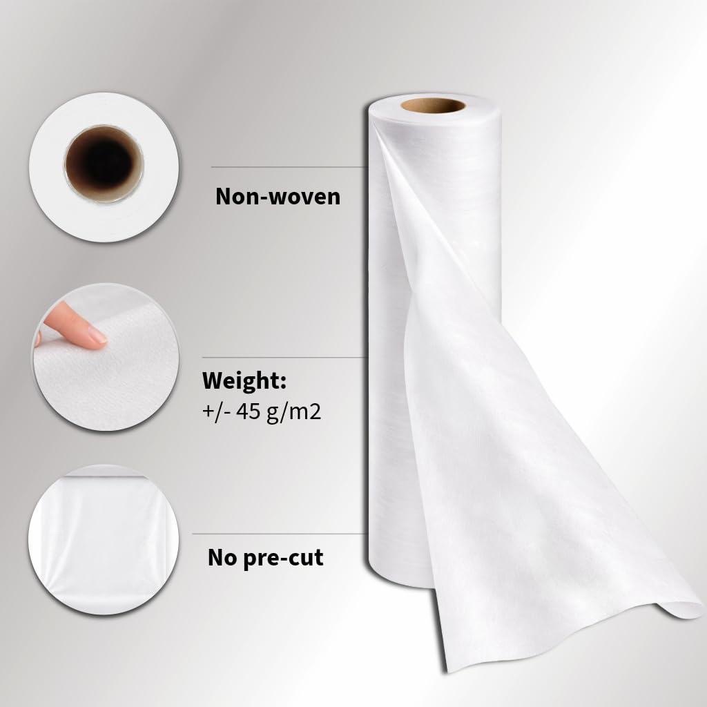 Rotolo Carta Lettino Massaggio in TNT (60 cm x 40 m) | Lenzuolino Medico per Lettino Tessuto non Tessuto 3 Rotoli