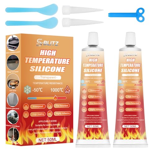 Transparent Heat Resistant Glue 2-Pack