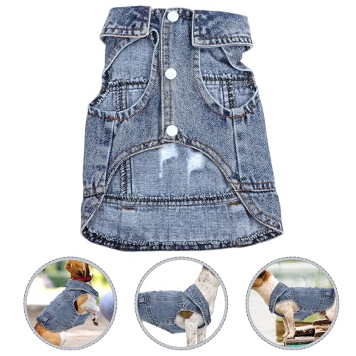 Chaleco vaquero para perros pequeños ideal para paseos cómodos 8