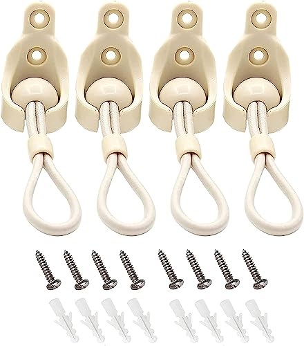 Bungee Kit Coolaroo Replacement Parts Roller Shades Outdoor/Indoor Roller Up Blinds Shade Tie Downs(Bungee kit, 2 Pack, Beige)