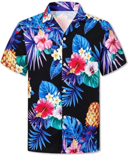 Image of SANGTREE Family Matching Hawaiian Outfits , Casual Beach Travel Clothes ,Vacation Clothing Set for Women & Men & Girls & Boys