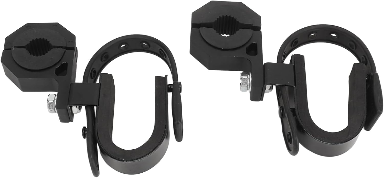 Carbon Steel UTV Holder Clamp Racks, Rustproof Enhanced for 1.75in to 2in Roll Bar, with Replacement for Commander, Full Size 570