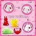 60 Pack Valentines Day Gifts for Kids, Valentine Mochi Squishy Toys Filled Hearts with Valentine Cards Animal Mochi Squishy Valentines Cards for Kids Classroom Prizes Exchange Gifts for Boys Girls