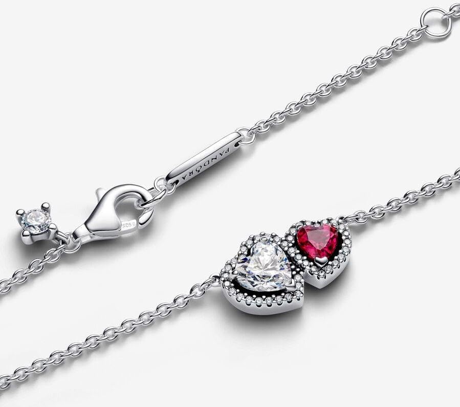 Miniatura 3 de PANDORA Collar Moments 393632C01-45 corazones
