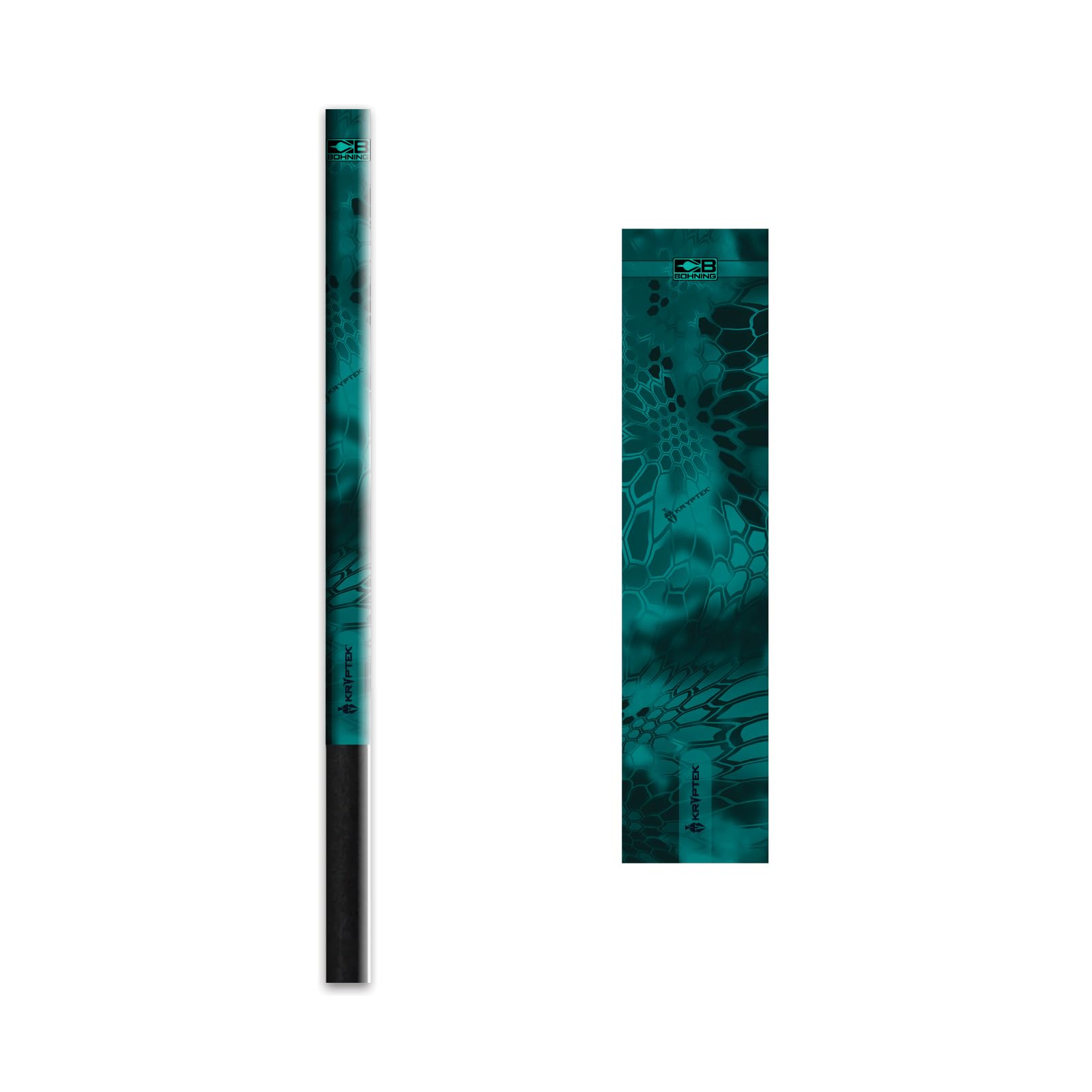 Bohning Kryptek Arrow Wraps évite le décollement des plumes sur flèche taille L