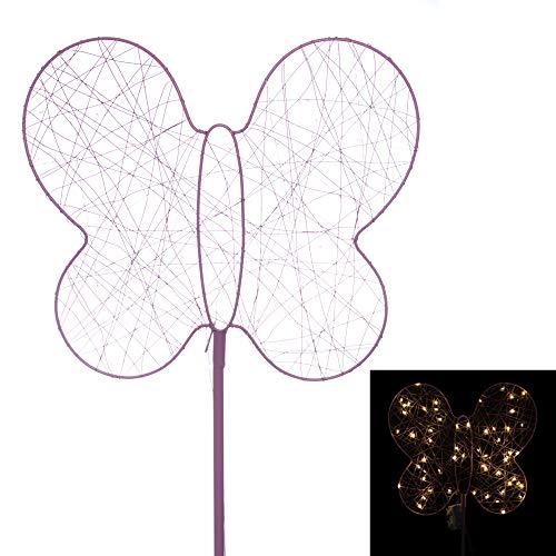 DbKW XL Outdoor Metall Gartenstecker mit LED Lichterkette, 6 Stunden...