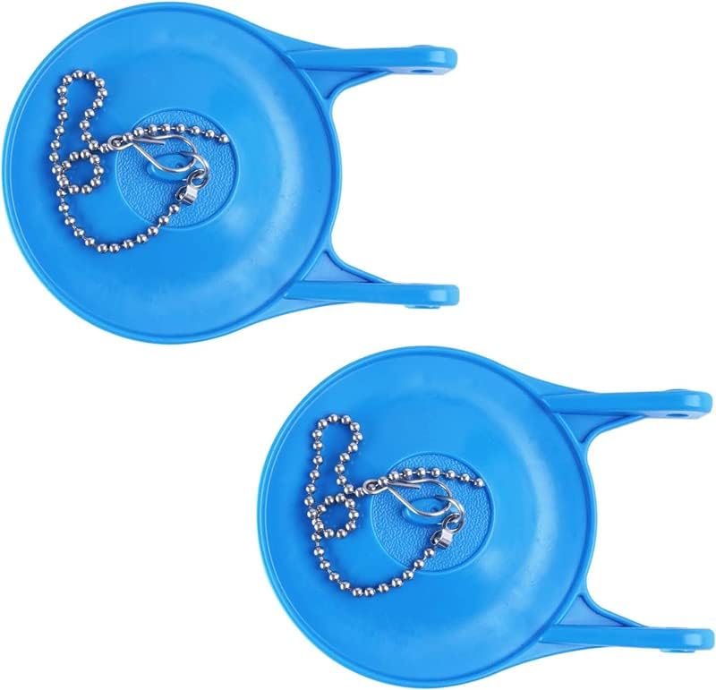 Toilet Flappers Replacement Compatible with Gerber 99-788, 2PCS High Performance Water Saving Blue Rubber Toilet Flapper Fits Most 3" Toilets Tank Valve, Easy to Install