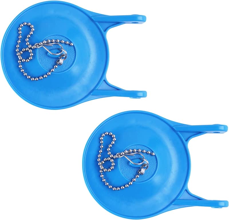 Toilet Flappers Replacement Compatible with Gerber 99-788, 2PCS High Performance Water Saving Blue Rubber Toilet Flapper Fits Most 3" Toilets Tank Valve, Easy to Install
