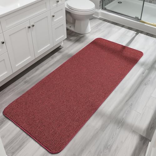 Image of Bosap Bath Mat,Ultra Thin Bathroom Runner Rugs,Large Bath Mats for Bathroom